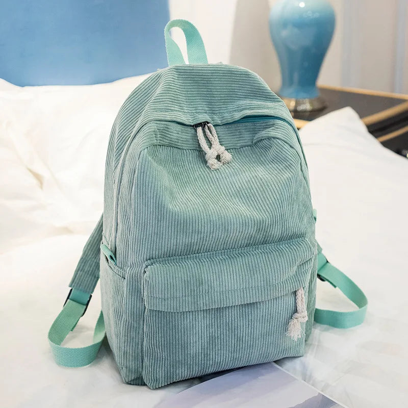 Personalized Kids Backpack – Custom Embroidered Corduroy School Bag, Toddler Name Backpack for Boys & Girls, Back to School Gift