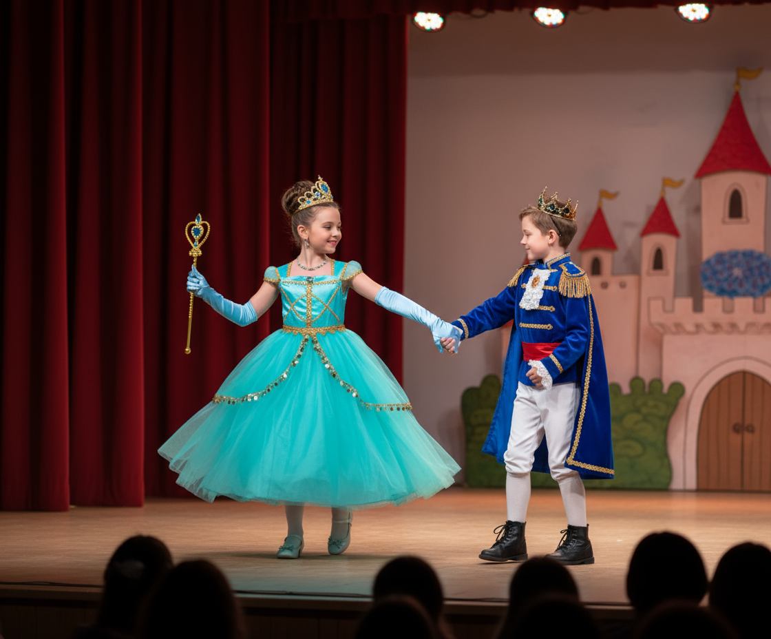 Deluxe Princess Girl Dress – Fancy Costume for Halloween, Birthday Parties & Play | Ages 3-10 | Luxury Kids Dress-Up Outfit